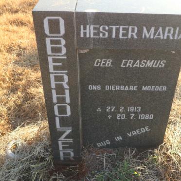 OBERHOLZER Hester Maria nee ERASMUS 1913-1980