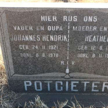POTGIETER Johannes Hendrik 1921-1978 &amp; Heathel 1929-1983