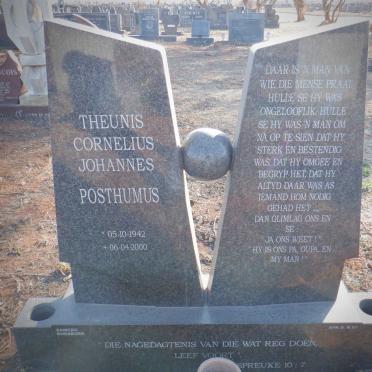 POSTHUMUS Theunis Cornelius Johannes 1942-2000