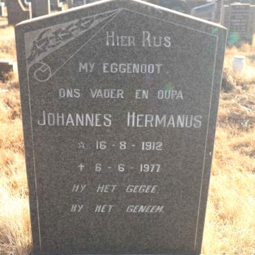 POTGIETER Johannes Hermanus 1912-1977