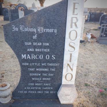 PEROSINO Marco O.S. 1972-1989