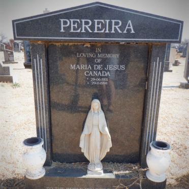 PEREIRA Maria de Jesus Canada 1931-1998