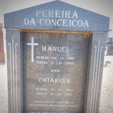 PEREIRA Manuel, da CONCEICOA 1914-1999 &amp; Catarina 1929-2001
