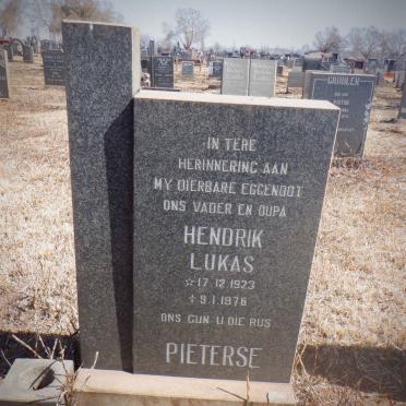 PIETERSE Hendrik Lukas 1923-1976