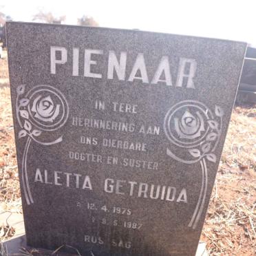 PIENAAR Aletta Getruida 1975-1987