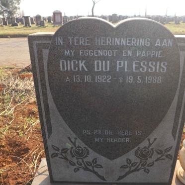 PLESSIS Dick, du 1922-1988