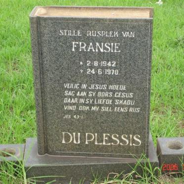 PLESSIS Fransie, du 1942-1970