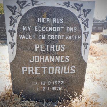 PRETORIUS Petrus Johannes 1922-1976