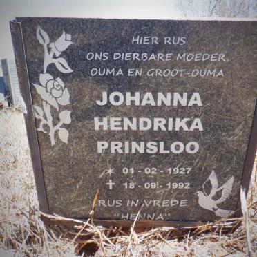 PRINSLOO Johanna Hendrika 1927-1992