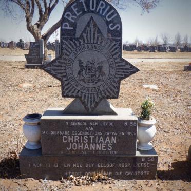 PRETORIUS Christiaan Johannes 1953-1991
