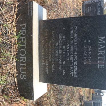 PRETORIUS Martie 1947-1994