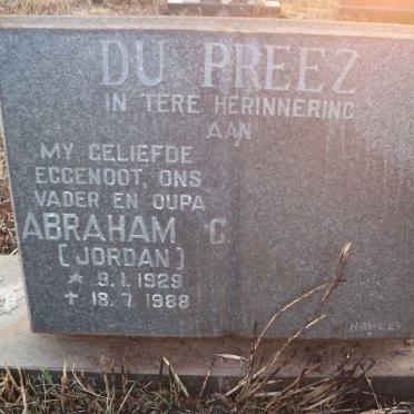 PREEZ Abraham C., du 1929-1988