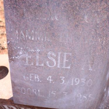 PRINSLOO Elsie A. 1930-1985  Date: 07 Aug 2020