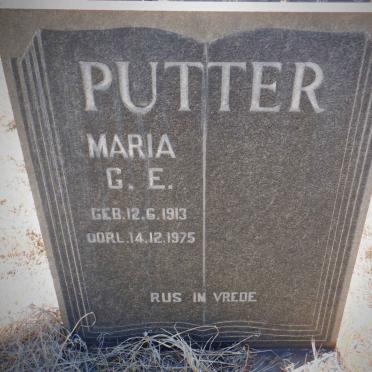 PUTTER Maria G.E. 1913-1975