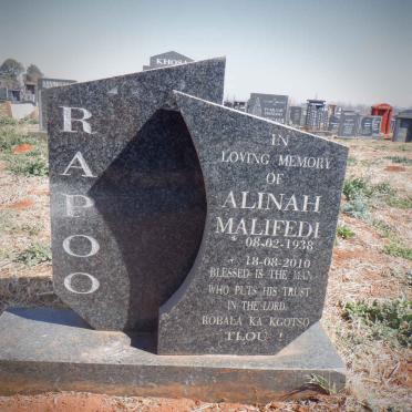 RAPOO Alinah Malifedi 1938-2010