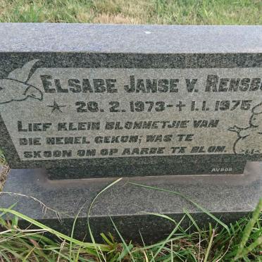 RENSBURG Elsabe, Janse v. 1973-1975