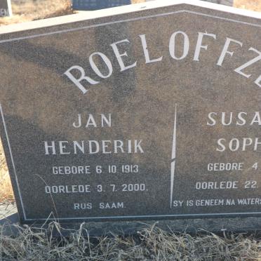 ROELOFFZE Jan Henderik 1913-2000 &amp; Susanna Sophia 1911-1994