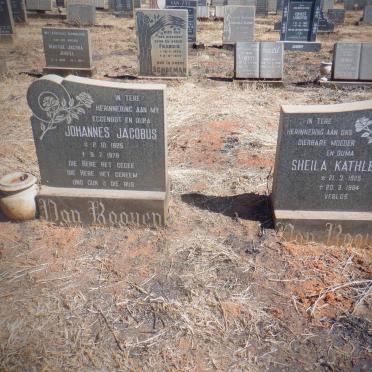 ROOYEN Johannes Jacobus, van 1925-1978 &amp; Sheila Kathleen 1925-1984