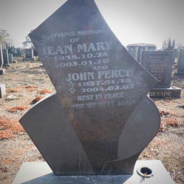 RODGERS John Percy 1937-2004 &amp; Jean Mary 1935-2003