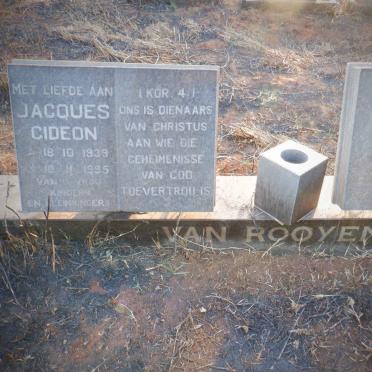 ROOYEN Jacques Gideon, van 1939-1995