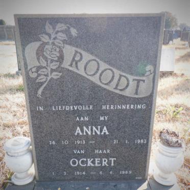 ROODT Ockert 1914-1989 &amp; Anna 1913-1982