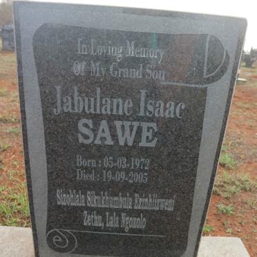 SAWE Jabulane Isaac 1972-2005 
