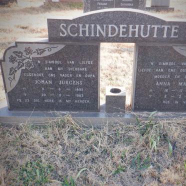 SCHINDEHUTTE Johan Jurgens 1895-1983 &amp; Anna Maria 1908-1993