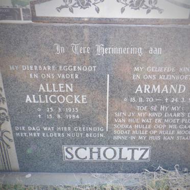 SCHOLTZ Allen Allicocke 1935-1984 :: SCHOLTZ Armand 1970-1994