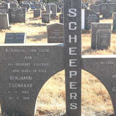 SCHEEPERS Benjamin Coenraad 1904-1978 &amp; Gertruida J.E. 1909-1993