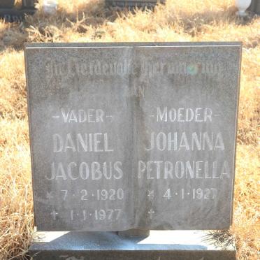 SENEKAL Daniel Jacobus 1920-1977 &amp; Johanna Petronella 1927-