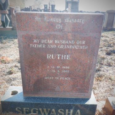 SEGWASHA Ruthe 1930-2002