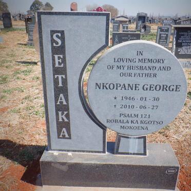 SETAKA Nkopane George 1946-2010