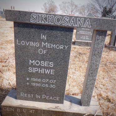SIKHOSANE Moses Siphiwe 1966-1996