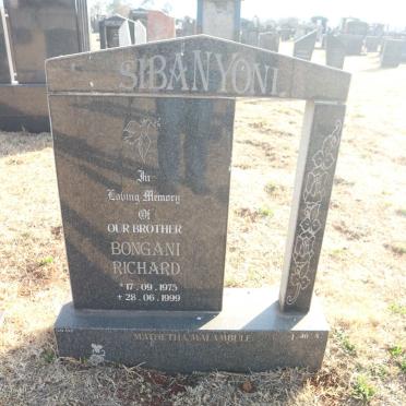 SIBANYONI Bongani Richard 1975-1999