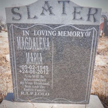 SLATER Magdalena Maria 1949-2012