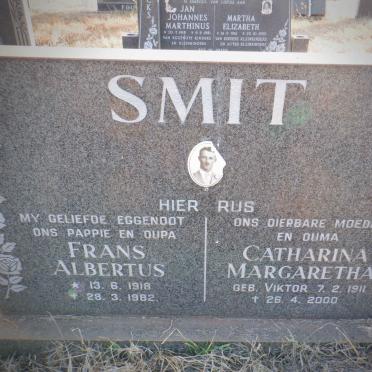 SMIT Frans Albertus 1918-1982 &amp; Catharina Margaretha VIKTOR 1911-2000