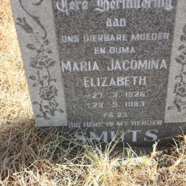 SMUTS Maria Jacomina Elizabeth 1926-1983