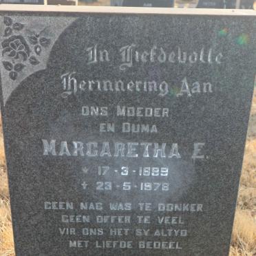 STRYDOM Margaretha E. 1899-1978