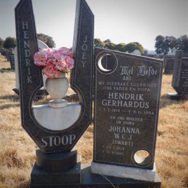 STOOP Hendrik Gerhardus 1918-1984 &amp; Johanna W.C.J. SWART 1924-2005
