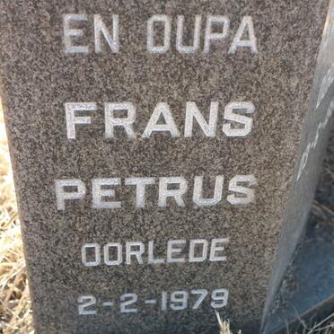 STAPELBERG Frans Petrus -1979 &amp; Sarah D.G. -1980