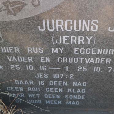 STEYN Jurguns J.P. 1916-1979 &amp; Susanna E.S. 1910-2003