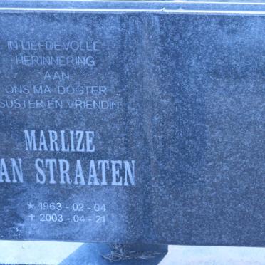 STRAATEN Marlize, van 1963-2003