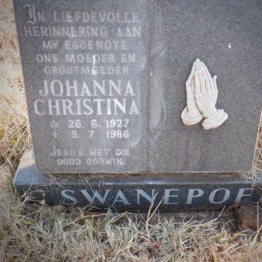 SWANEPOEL Johanna Christina 1927-1986