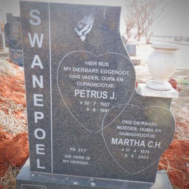 SWANEPOEL Petrus J. 1927-1997 &amp; Martha C.H. 1929-2004