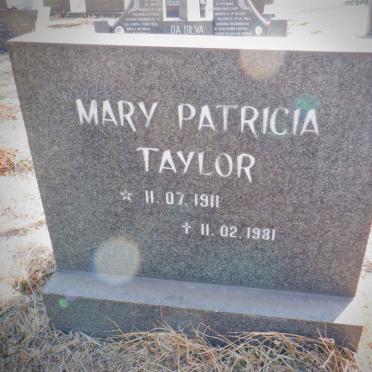 TAYLOR Mary Patricia 1911-1981