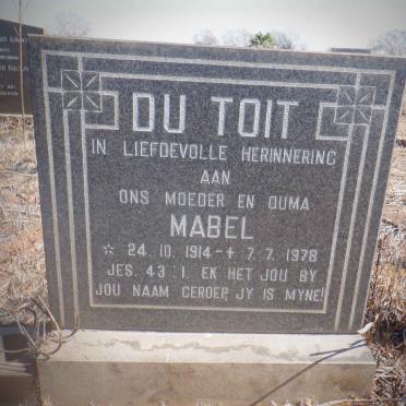 TOIT Mabel, du 1914-1978