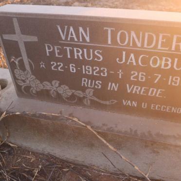 TONDER Petrus Jacobus, van 1923-1985