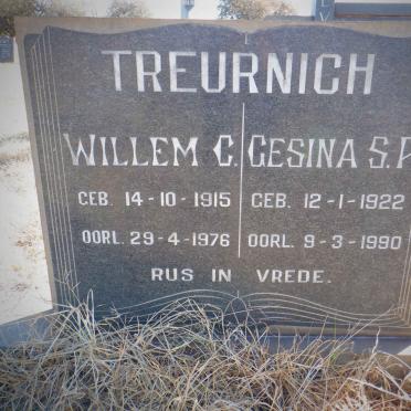 TREURNICH Willem C. 1915-1976 &amp; Gesina S.P. 1922-1990