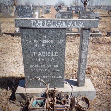 TSHABALALA Mshengu Thabisile Stella 1961-1994