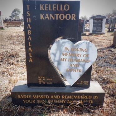 TSHABALALA Kelello Kantoor 1949-2002